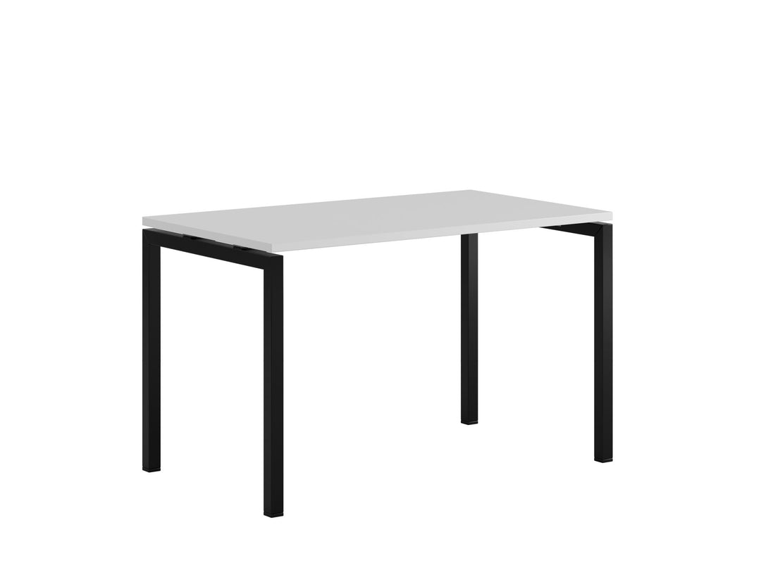 Produktbillede af Luna U Bord 120x70cm Hvid-sort på tilbud