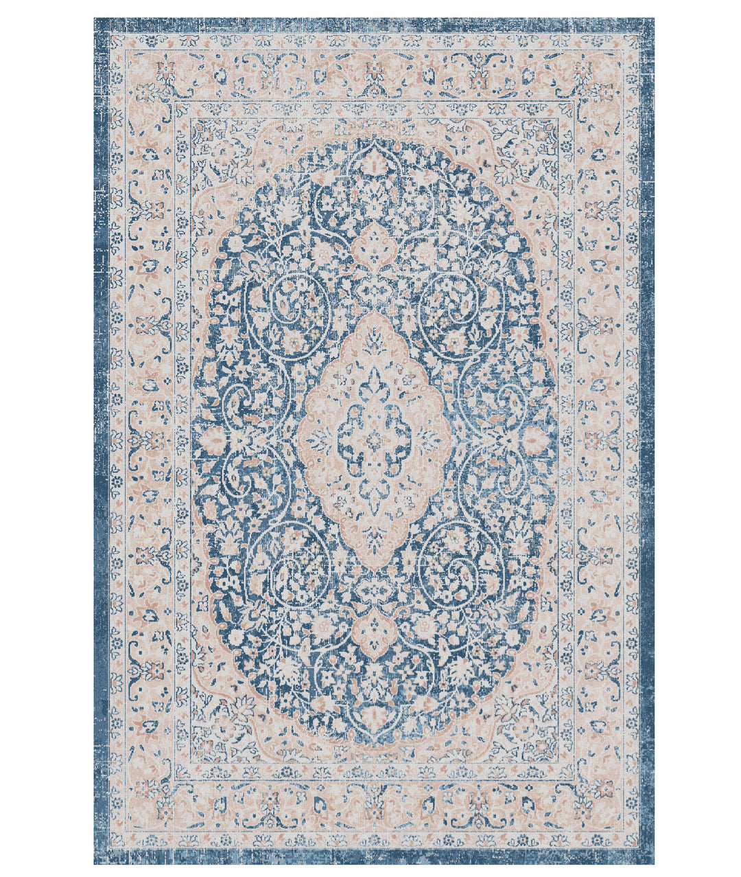 TEPPI 4014A Hall gulvtæppe rektangulær multifarvet fløjl stof 80x150