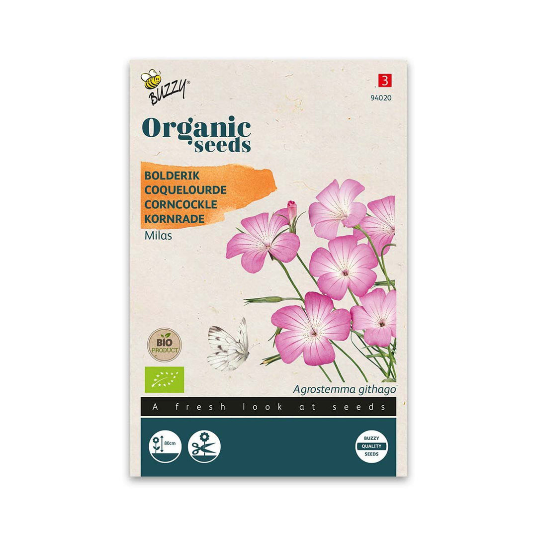 Produktbillede af Økologisk Klinte frø Corncockle Milas på tilbud i høj kvalitet