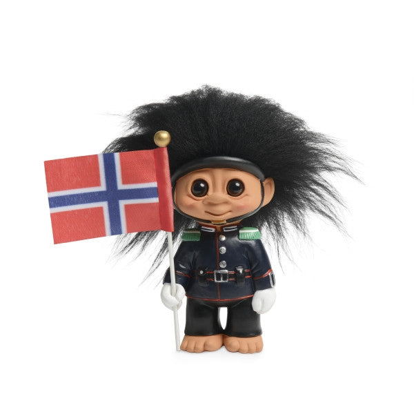 Produktbillede af Lykketrold Norsk Garder med flag i premium kvalitet
