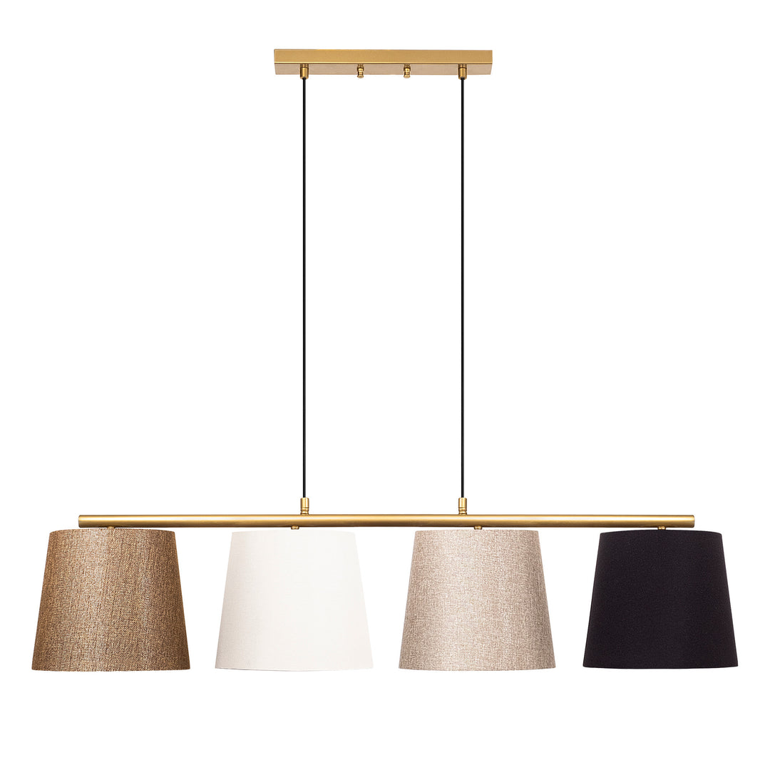 LUMI Yvetot loftlampe multifarvet og guld metal