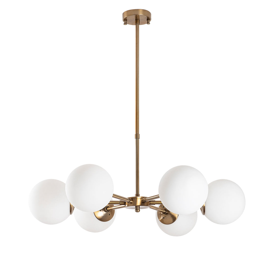 LUMI Zenovia loftlampe glas og guld metal