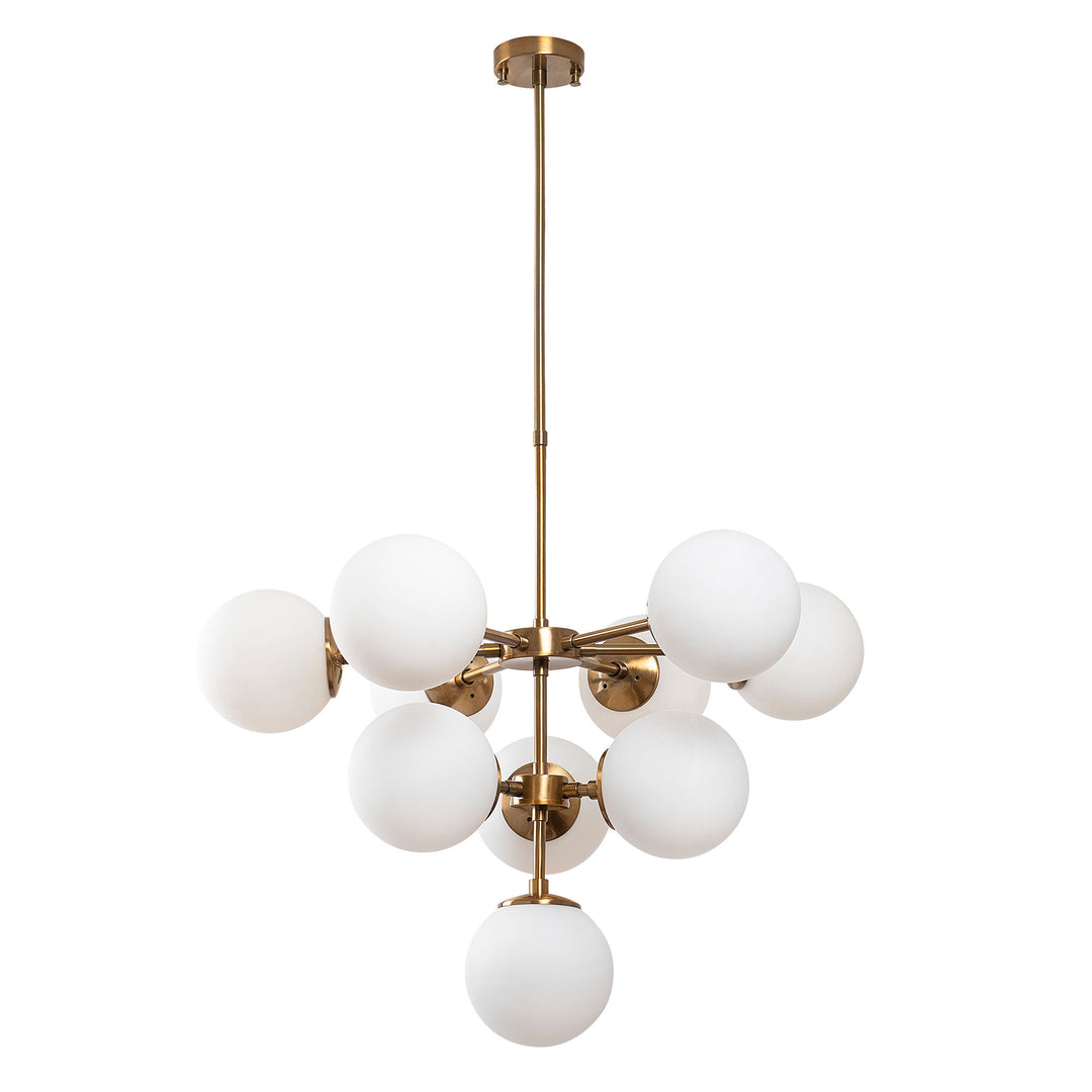 LUMI Auxerre loftlampe glas og guld metal