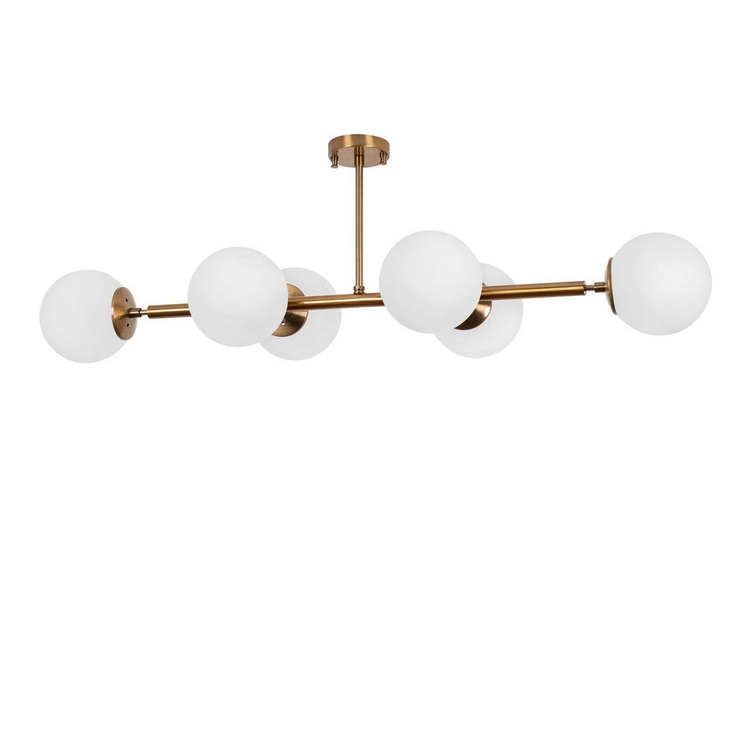 LUMI Pordenone loftlampe glas og guld metal