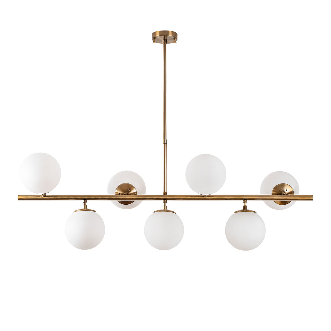 LUMI Olymphia loftlampe glas og guld metal