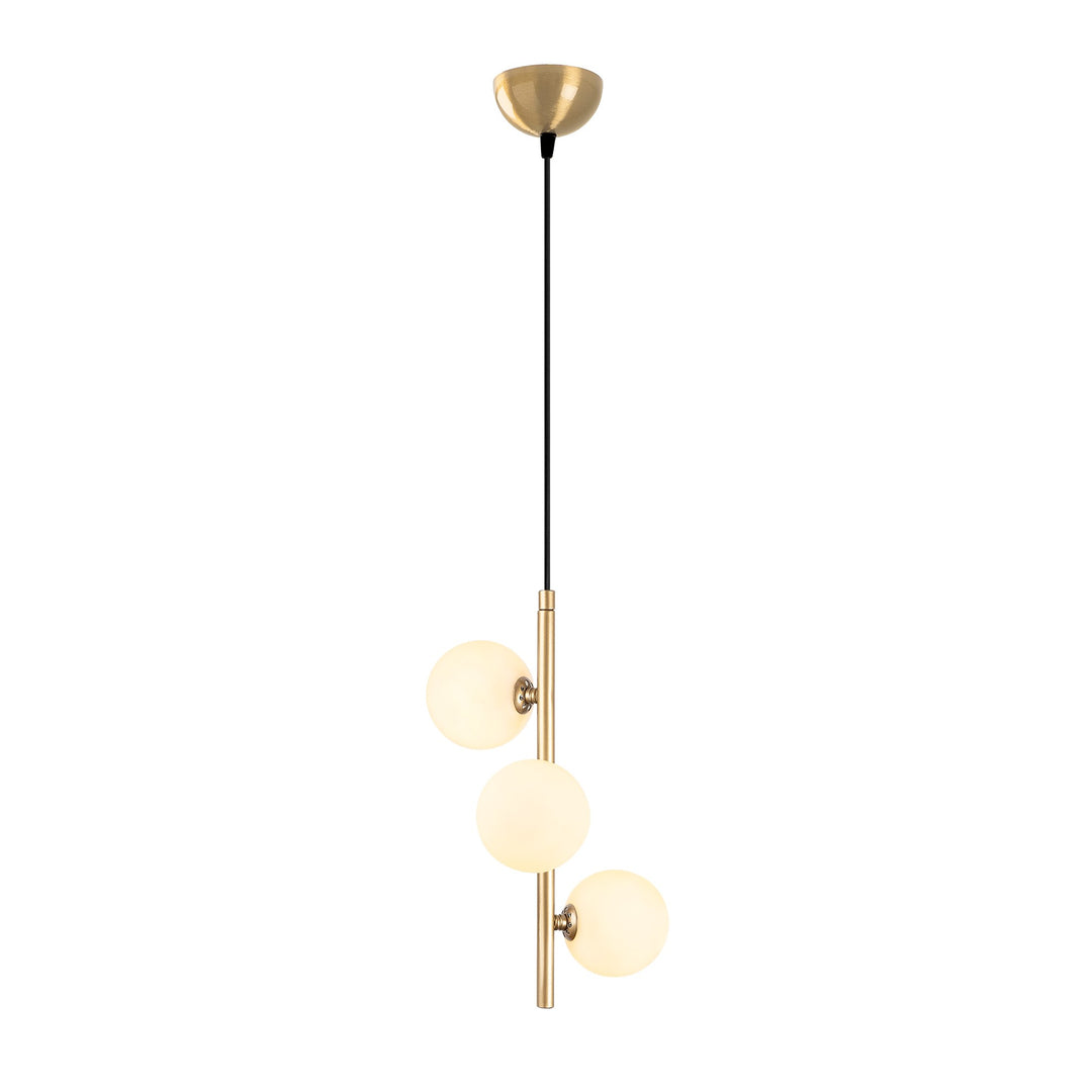 LUMI loftlampe glas og guldfarvet metal