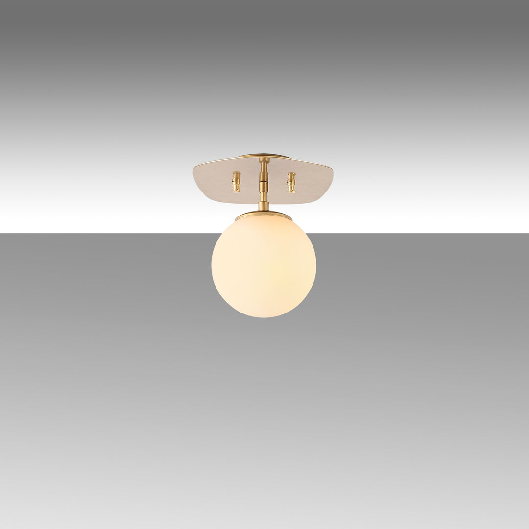 LUMI loftlampe glas og guld metal
