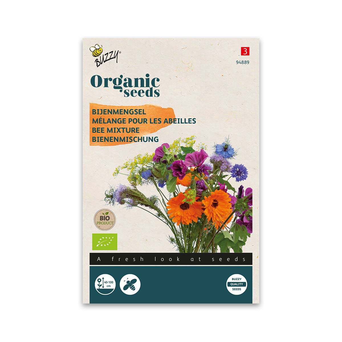 Produktbillede af Økologisk Blomsterblanding til bier 15 m2 på tilbud i høj kvalitet