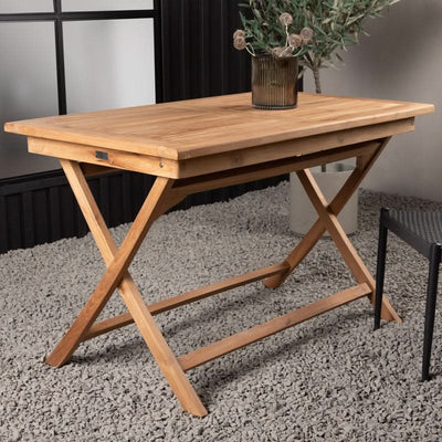 tilbud på teaktræ spisebord 70 x 120 cm. Billigt udsalg! Hurtig levering, 1-2 hverdage. Varenummer: 3NDC-5665. Spar op til 57%.