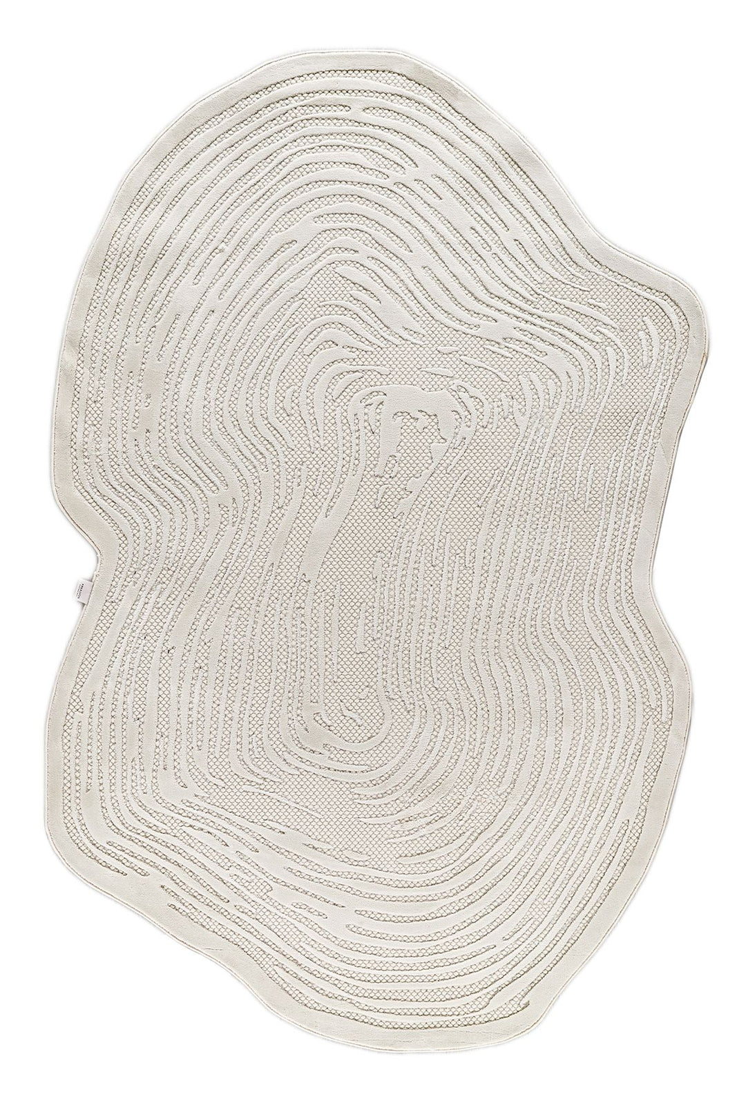 TEPPI Amorf Ar003 gulvtæppe organisk creme polypropylen og polyester 120x180