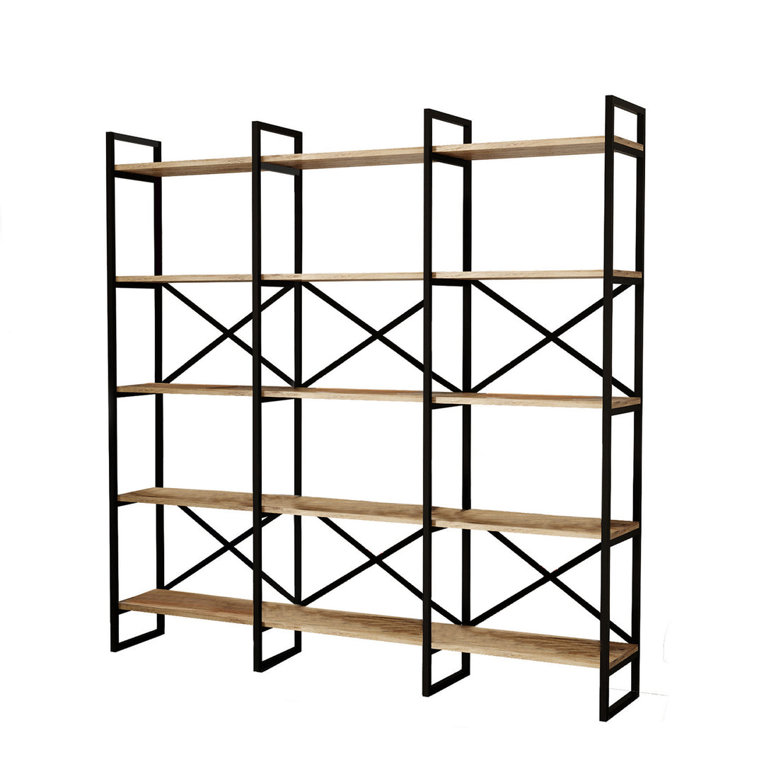FUNZI LIVING VG6 bogreol natur melamin metal