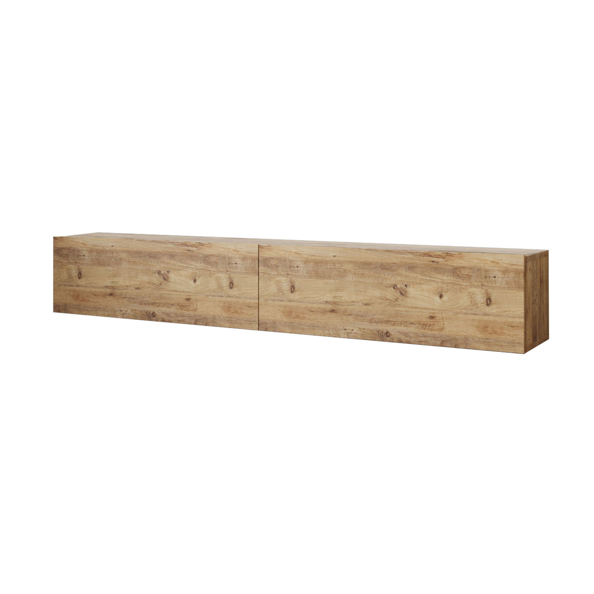 Nordvärk Fr8 væghængt TV-bord med 2 låger i Atlantic Pine melamin