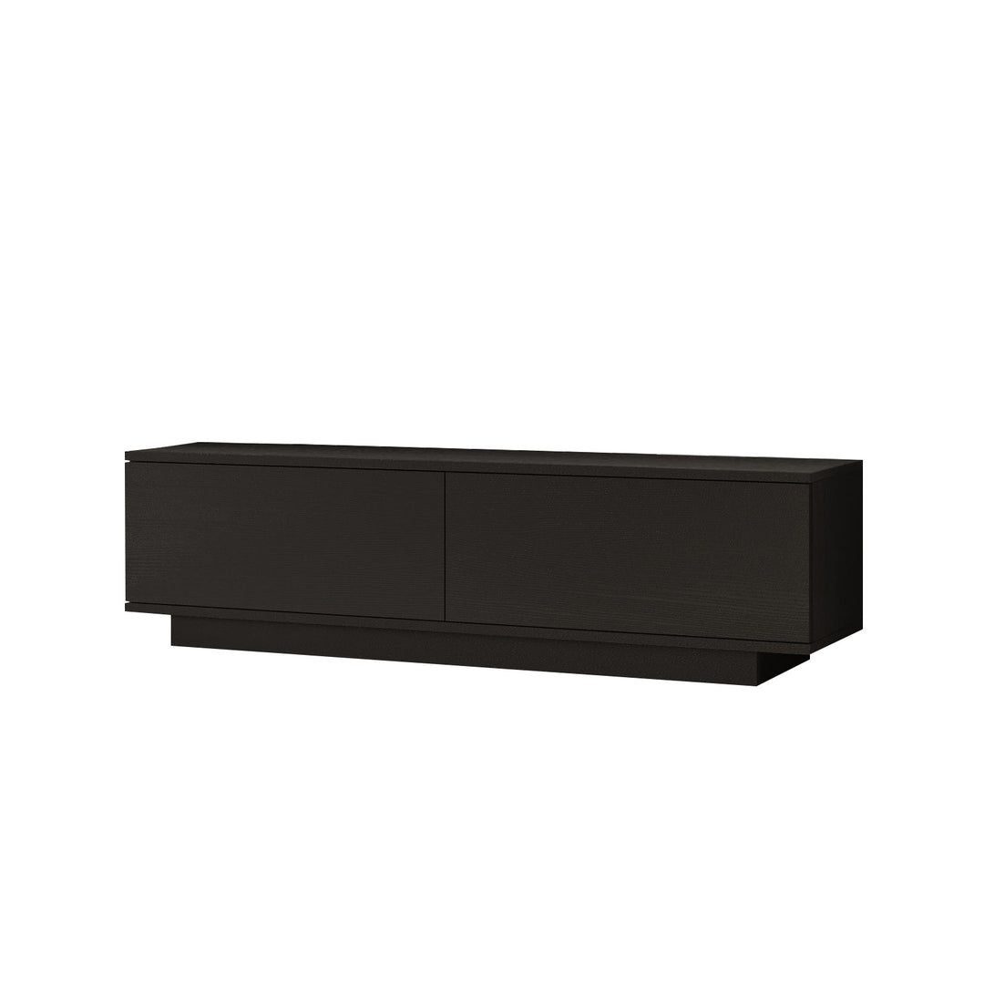 NORDVÄRK FN1 TV-bord m. 2 låger sort melamin 140x35,5