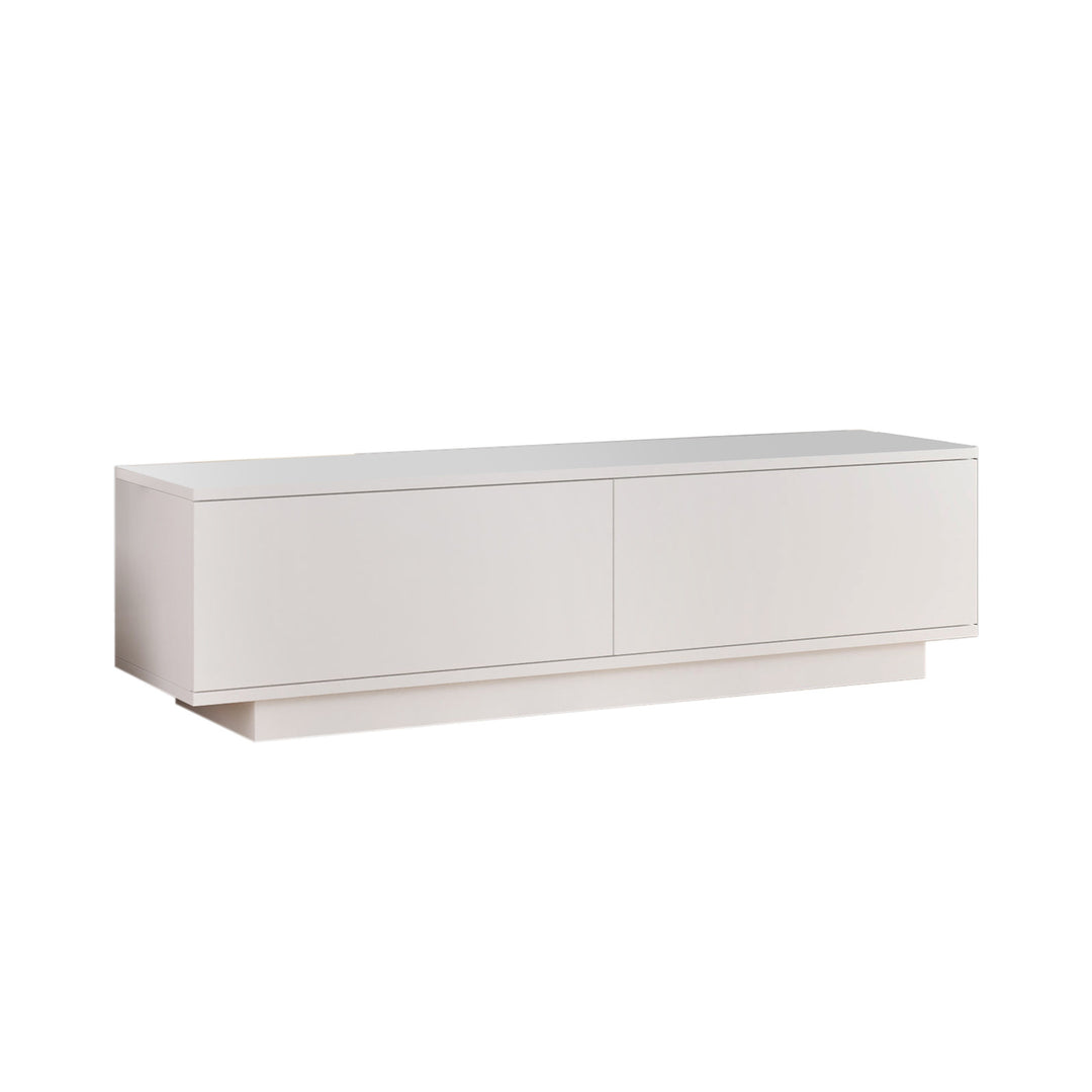 NORDVÄRK FN1 TV-bord m. 2 låger hvid melamin 140x35,5