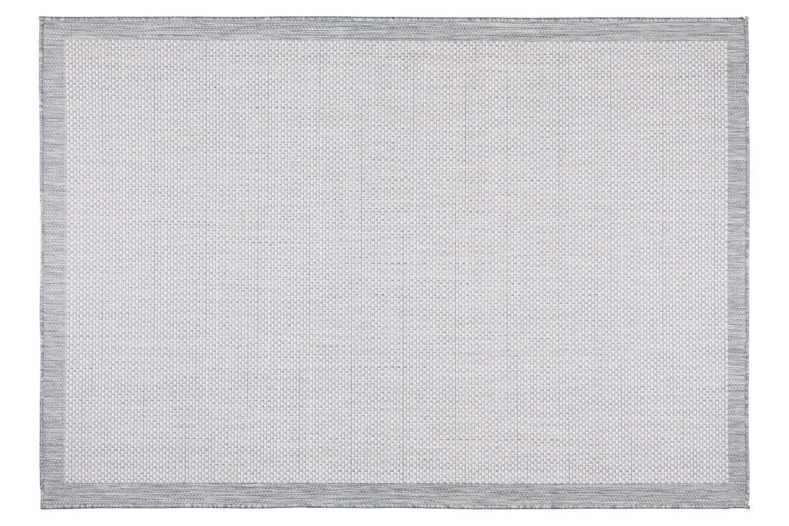 Produktbillede af NORDVÄRK 23745A Fresco udendørs gulvtæppe rektangulær antracit og hvid sisal 120x180 i premium kvalitet