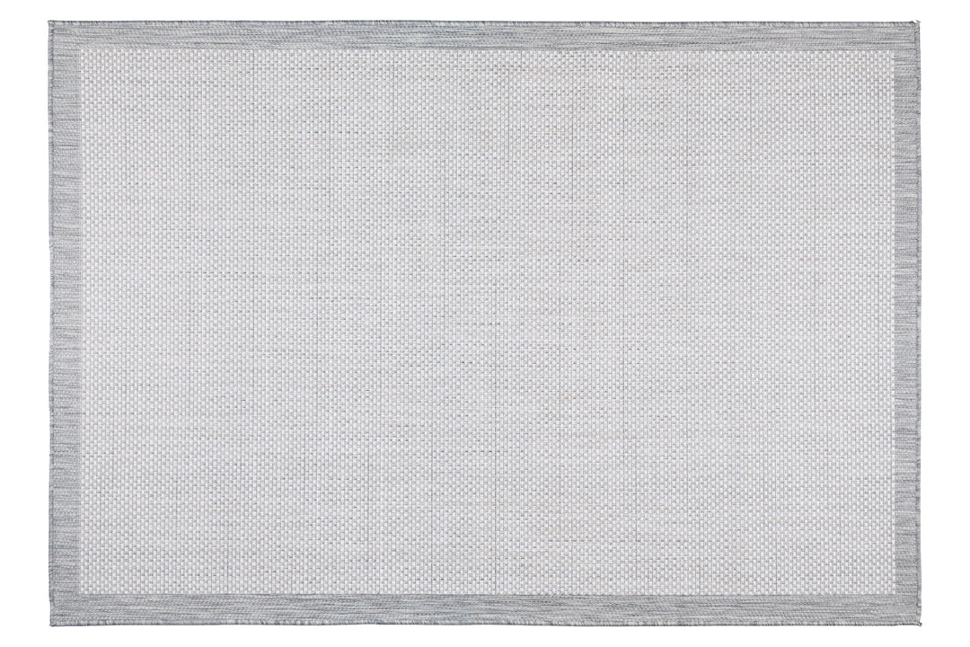 NORDVÄRK 23745A Fresco udendørs gulvtæppe rektangulær antracit og hvid sisal 80x150