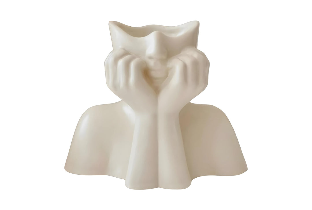 NORDVÄRK Iskandinav Layd vase creme keramik