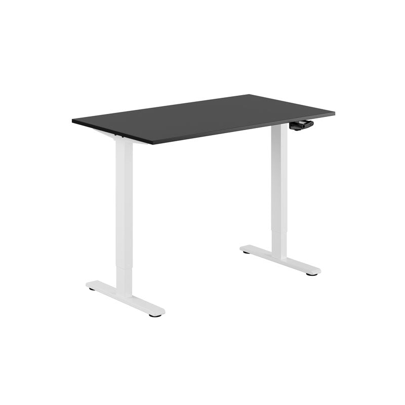 Produktbillede af ECO Hæve/Sænkebord manuelt 120x70cm Sort-hvid på tilbud