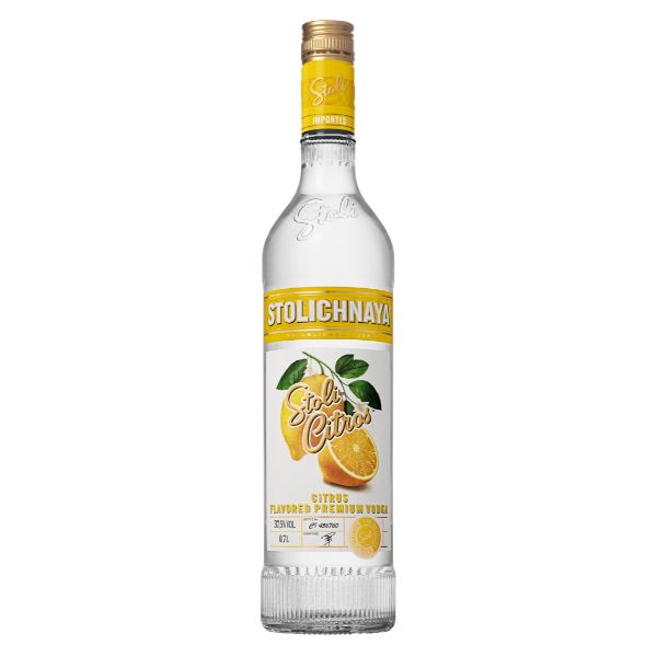 Produktbillede af Stolichnaya Vodka Citros Fl 70 på tilbud i premium kvalitet