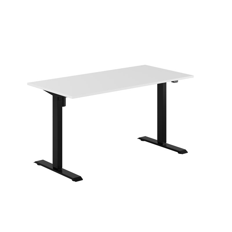 Produktbillede af EASY Hæve/Sænkebord m/1 motor 140x70cm Hvid-sort på tilbud