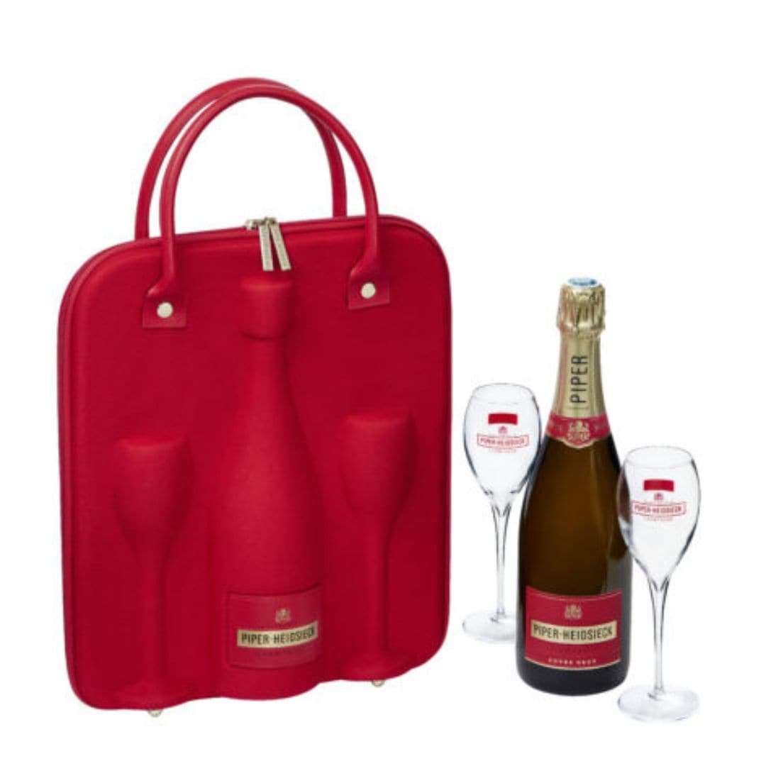 Piper-heidsieck Champagne Brut 0,75 Ltr Rejsetaske M. 2 Glas ❤ Kæmpe udvalg i PIPERHEIDS ❤ Billig fragt og hurtig levering 2 - 5 hverdage - Varenummer: BAR-837266 / Ean: på lager - Udsalg på Drikkevarer | Vin og champagne | Champagne Spar op til 65% - Over 1160 kendte mærker på udsalg