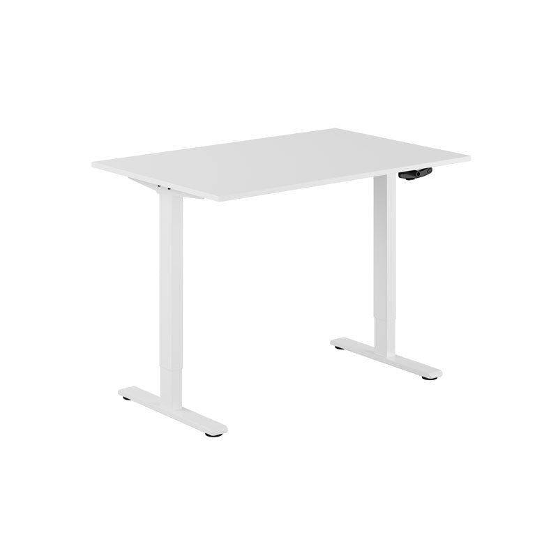 Produktbillede af ECO Hæve/Sænkebord manuelt 120x80cm Hvid-hvid på tilbud