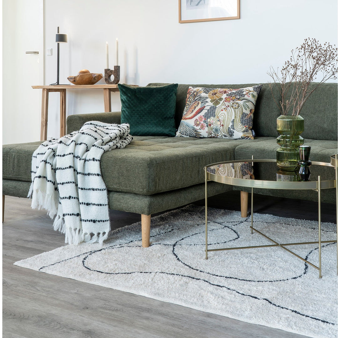 Produktbillede af Rozas Tæppe med mønster i bomuld 160 x 230 cm. på tilbud i høj kvalitet