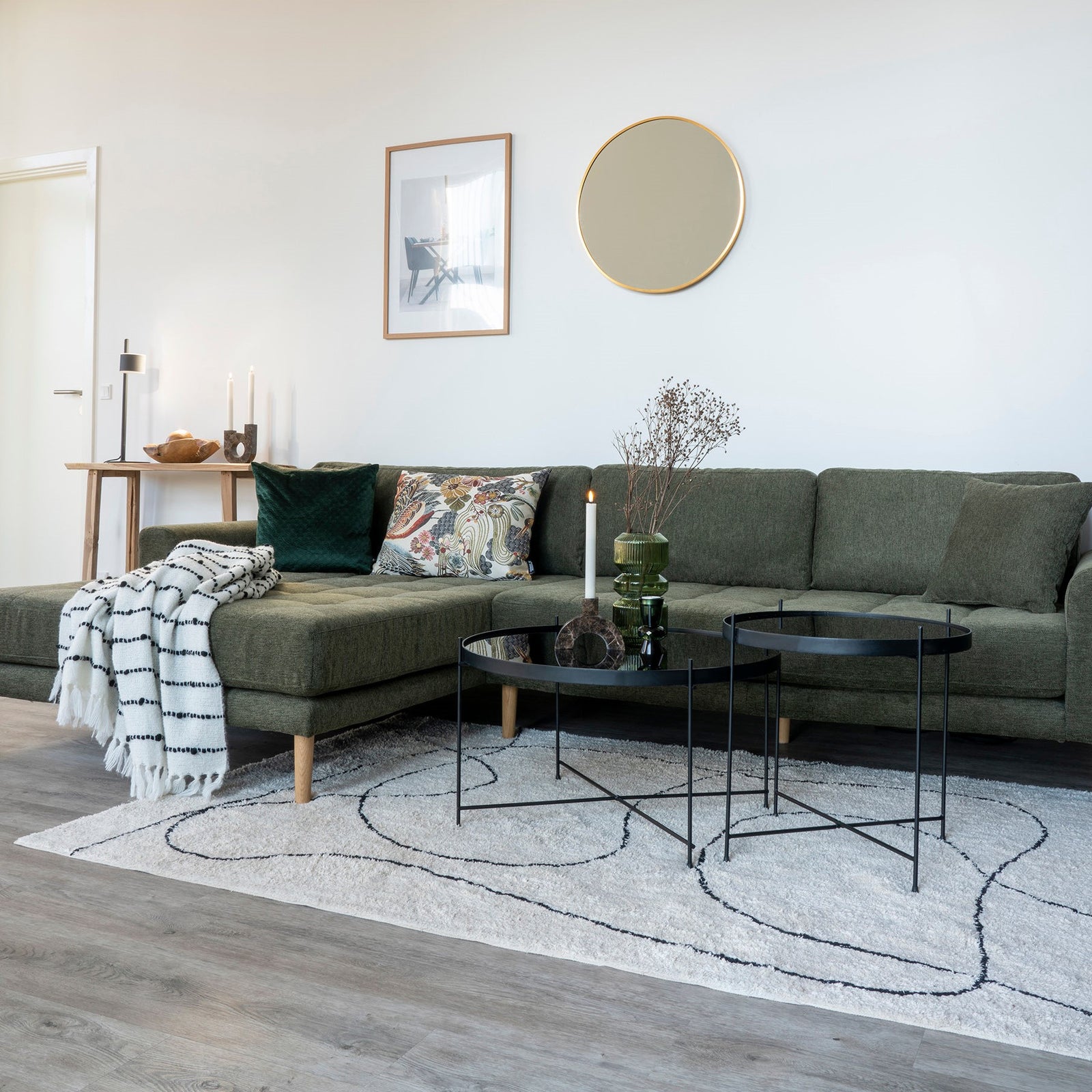 Produktbillede af Rozas- Tæppe med mønster i bomuld 200 x 300 cm. på tilbud i høj kvalitet