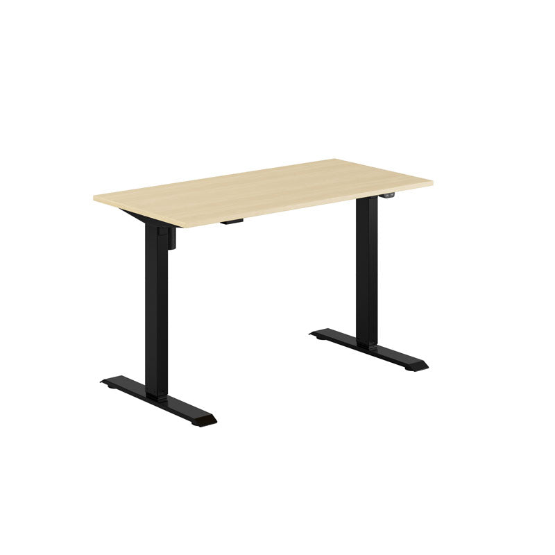 Produktbillede af EASY Hæve/Sænkebord m/1 motor 120x60cm Birk-sort på tilbud