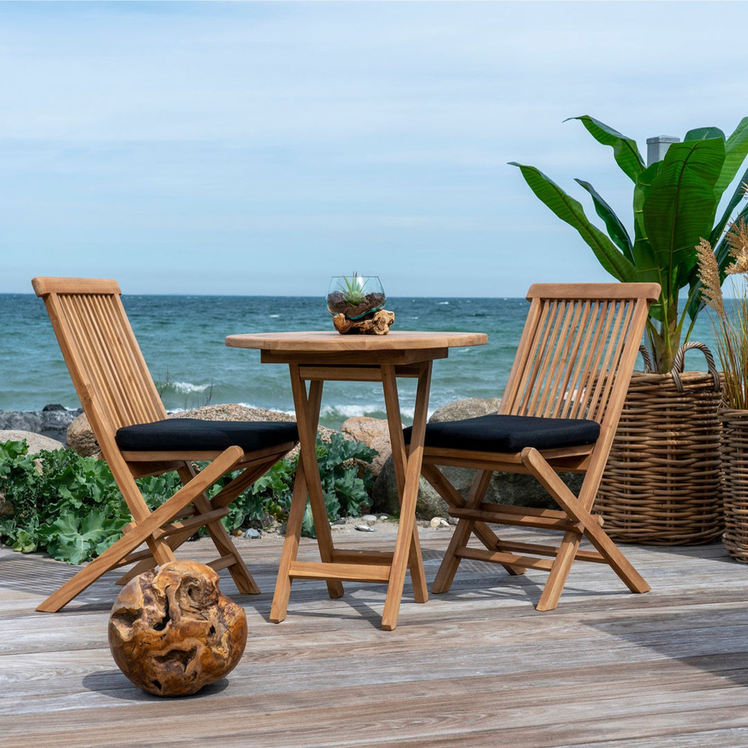 Produktbillede af Oviedo Teak Spisebord ø 70 cm. på tilbud i høj kvalitet