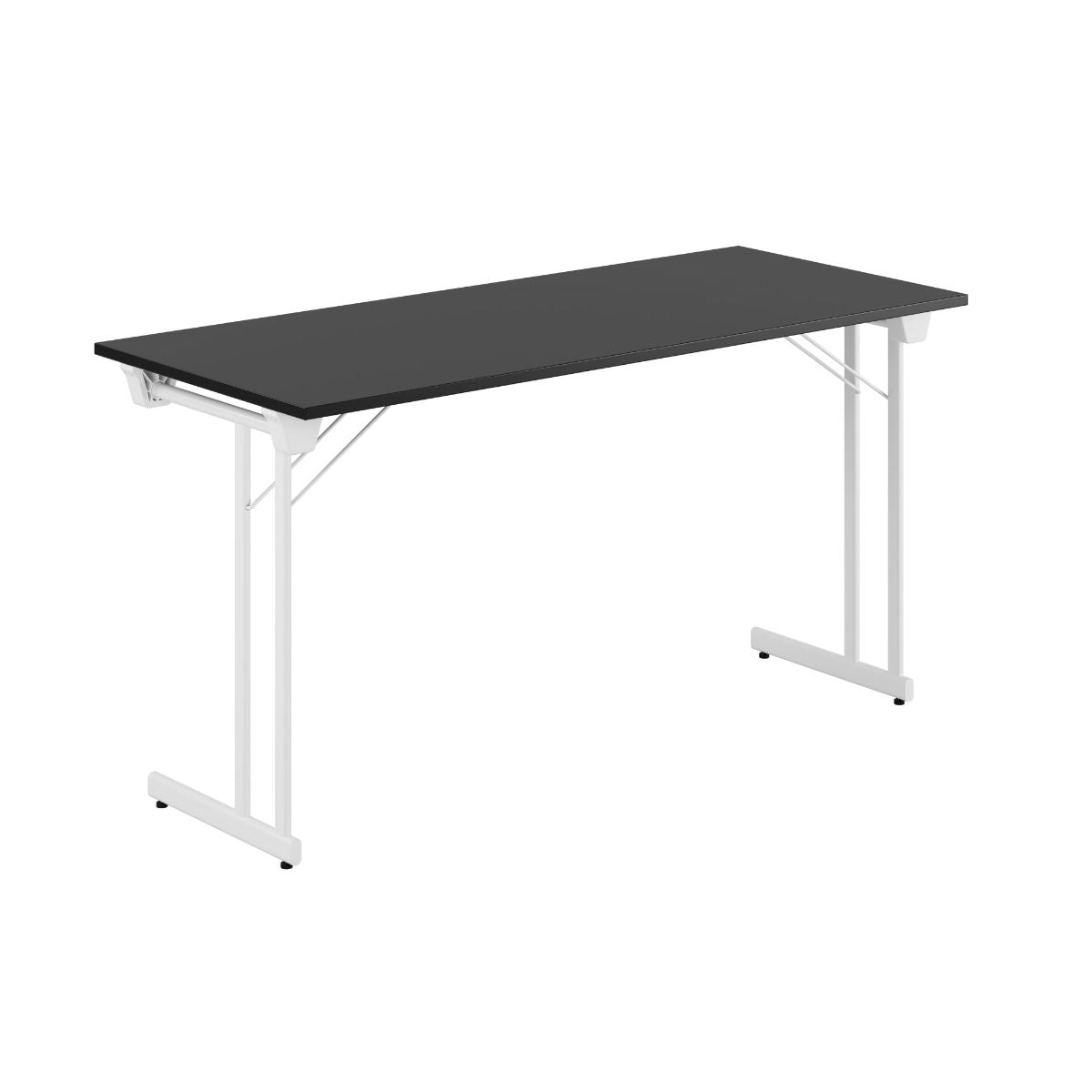 Produktbillede af Kongress Style 140x60cm Sammenklappeligt bord Sort-hvid på tilbud