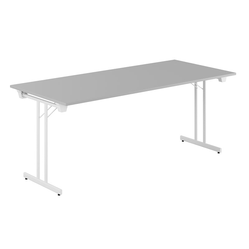 Produktbillede af Dinner Style 180x80cm Sammenklappeligt bord Grå-hvid på tilbud