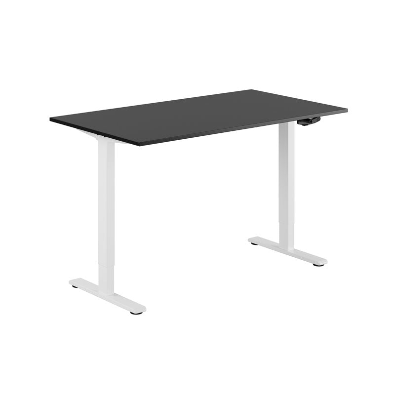 Produktbillede af ECO Hæve/Sænkebord manuelt 140x80cm Sort-hvid på tilbud