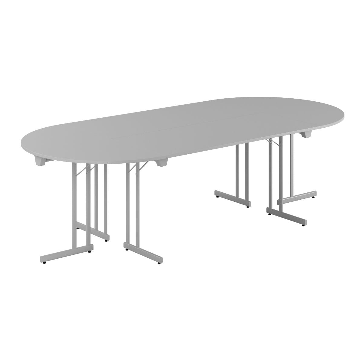 Produktbillede af Konferencebord 260x120cm Sammenklappeligt bord Grå-grå på tilbud