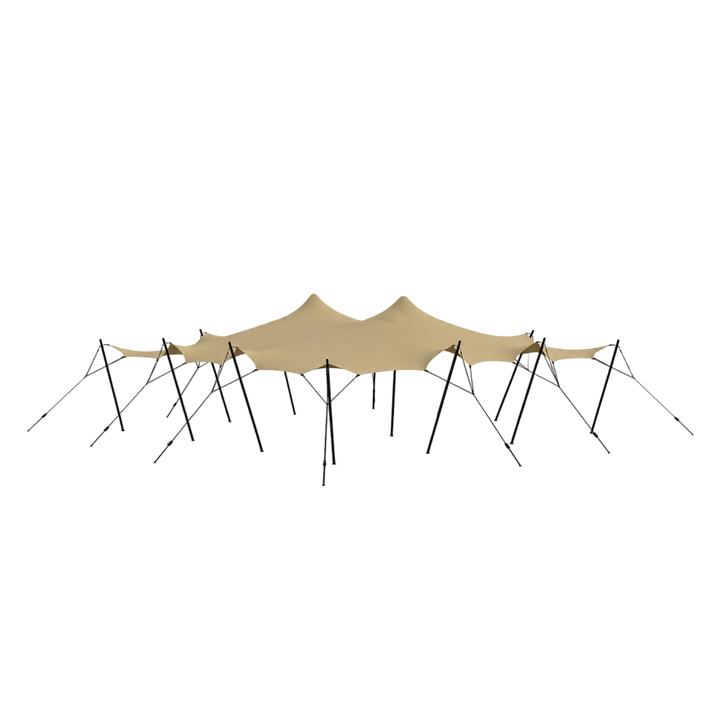 Stretch tent 9x12m SAND Komplet Sand