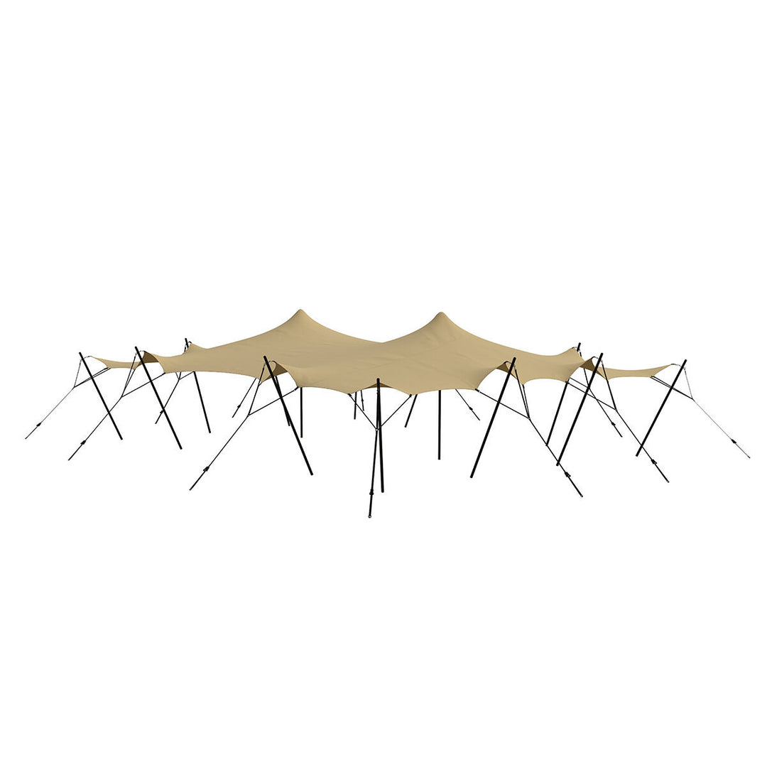 Produktbillede af Stretch tent 9x9m SAND komplet Sand på tilbud