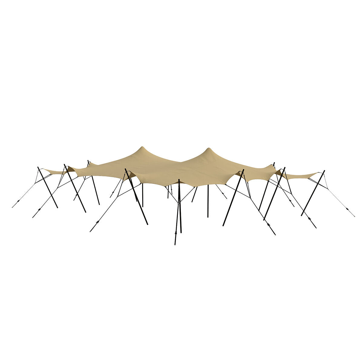 Produktbillede af Stretch tent 9x9m SAND komplet Sand på tilbud
