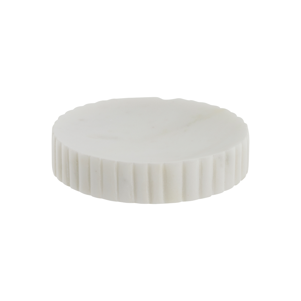 Produktbillede af ELIANA Sæbeholder hvid marmor på tilbud i høj kvalitet