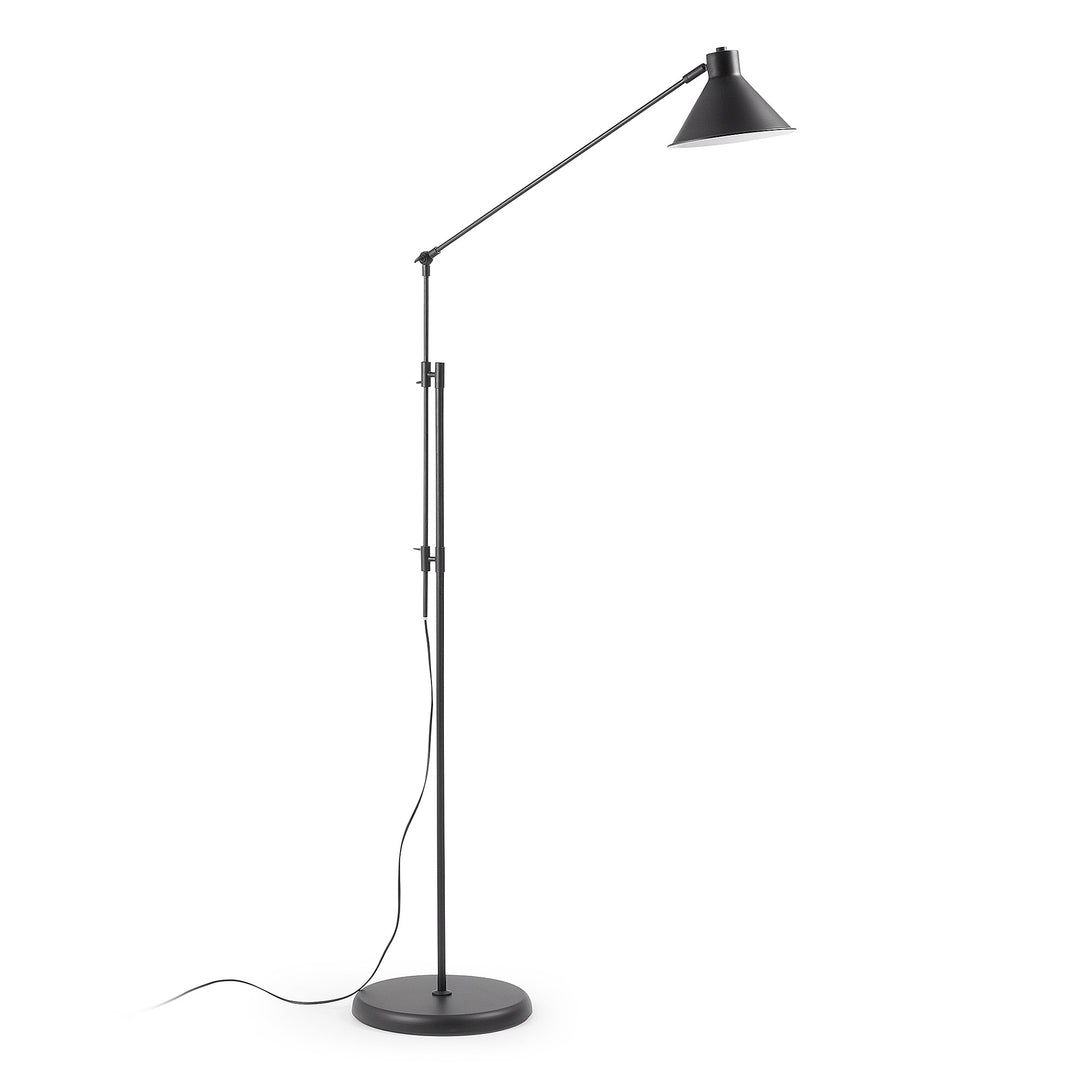 KAVE HOME Odine gulvlampe sort metal
