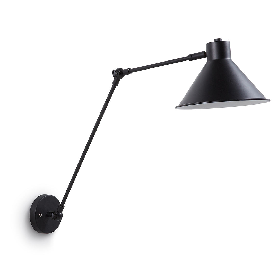 KAVE HOME Odine væglampe sort metal