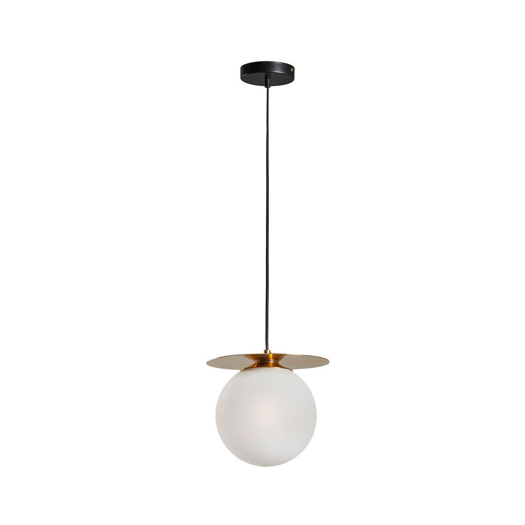 KAVE HOME Manz loftlampe frostet glas og messing metal