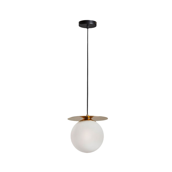 KAVE HOME Manz loftlampe frostet glas og messing metal