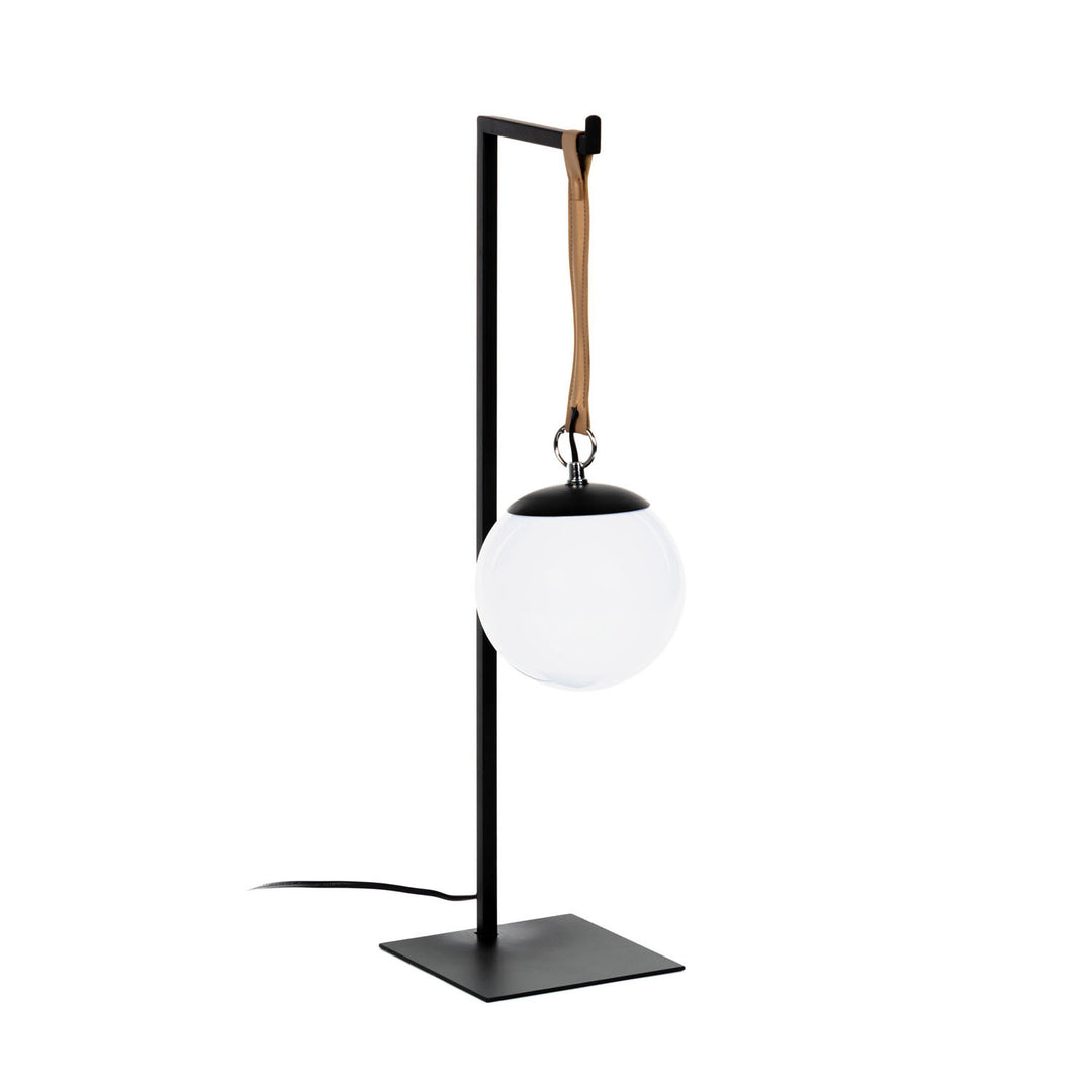 Produktbillede af KAVE HOME Monteiro bordlampe akrylglas og sort metal i premium kvalitet