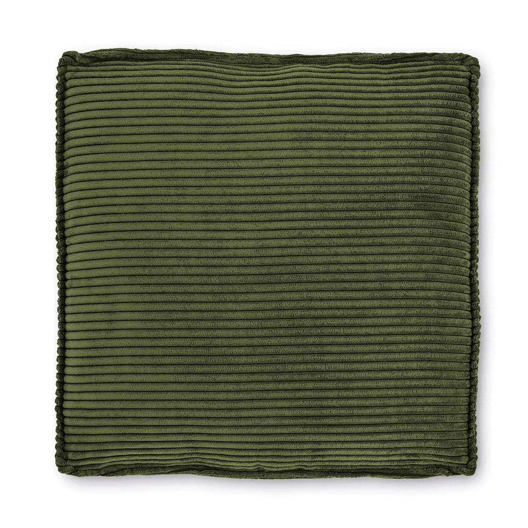 KAVE HOME Blok pude kvadratisk grøn fløjl 60x60