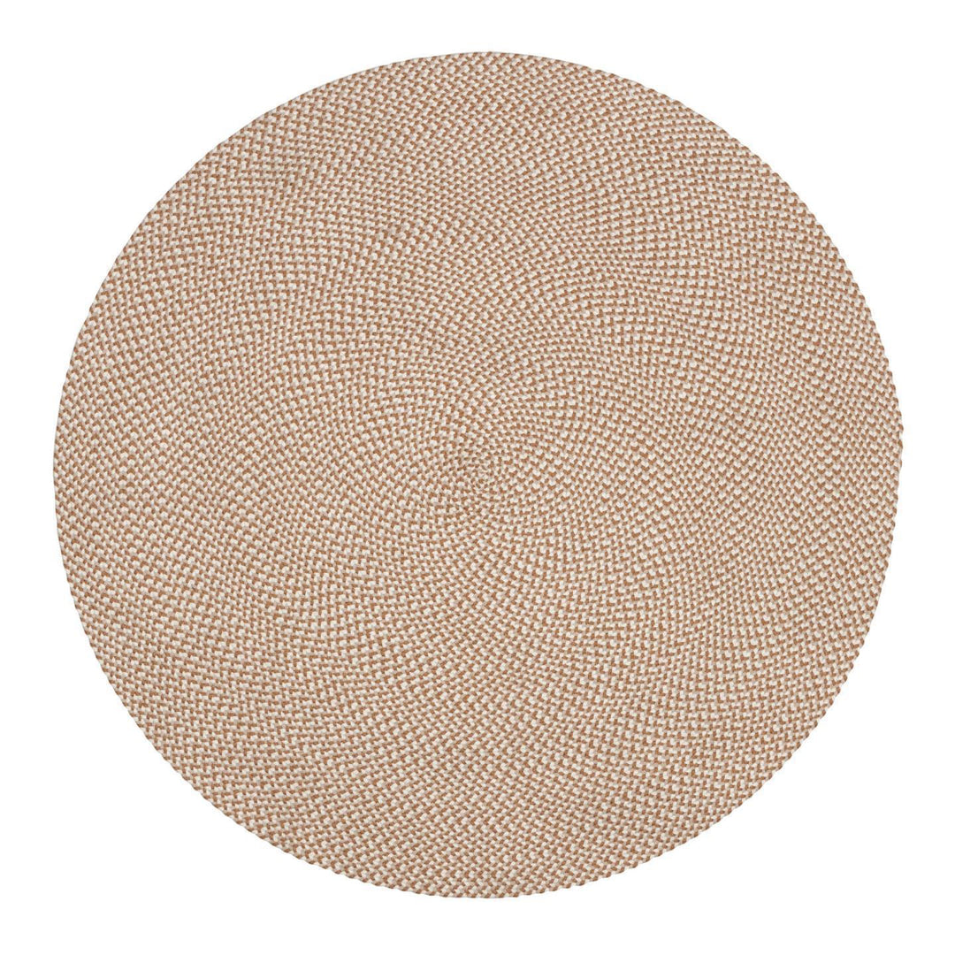 KAVE HOME Rodhe gulvtæppe rund beige 100% PET Ø150