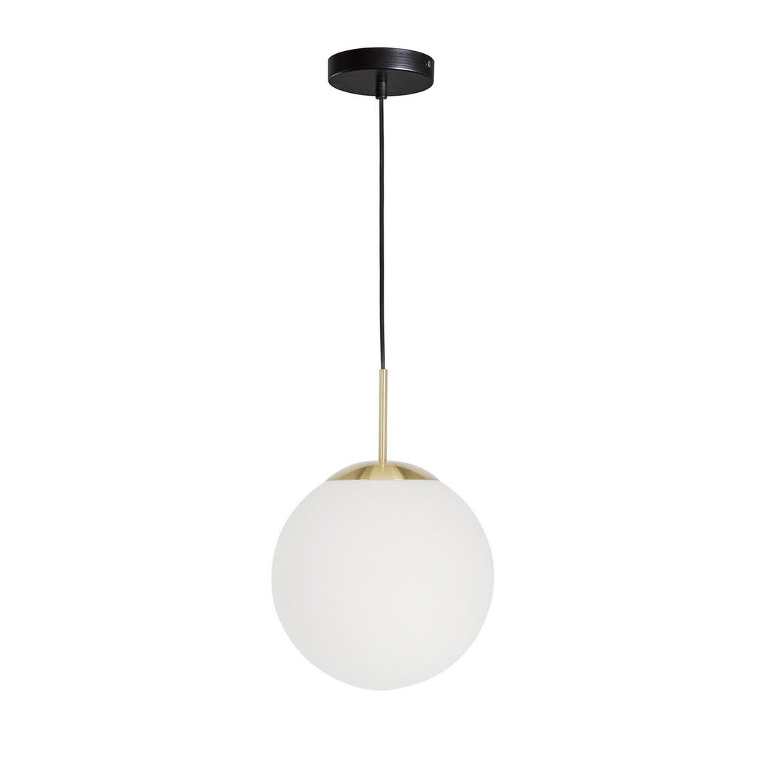 KAVE HOME Mahala loftlampe hvid glas og messing stål