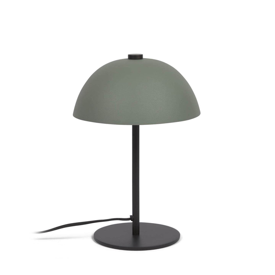 KAVE HOME Aleyla bordlampe grøn og sort metal
