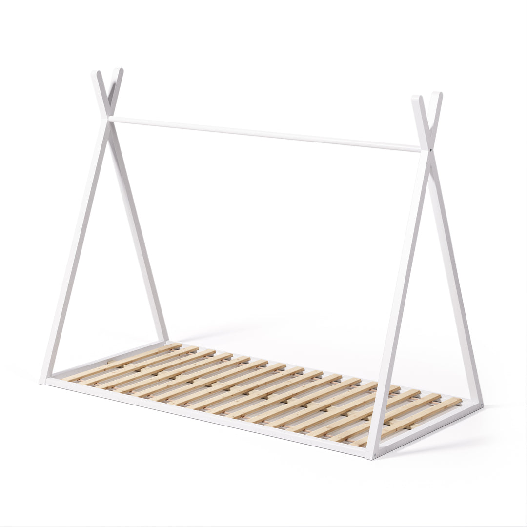 KAVE HOME Maralis tipi børneseng hvid bøgetræ til 90x190 cm madras