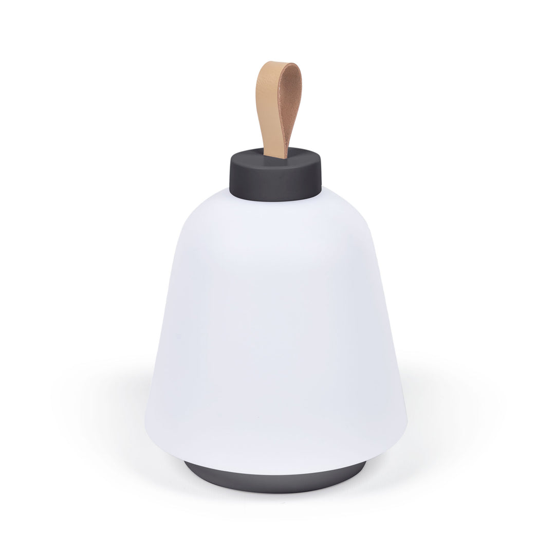 KAVE HOME Udiya bærbar bordlampe polyethylen og sort metal