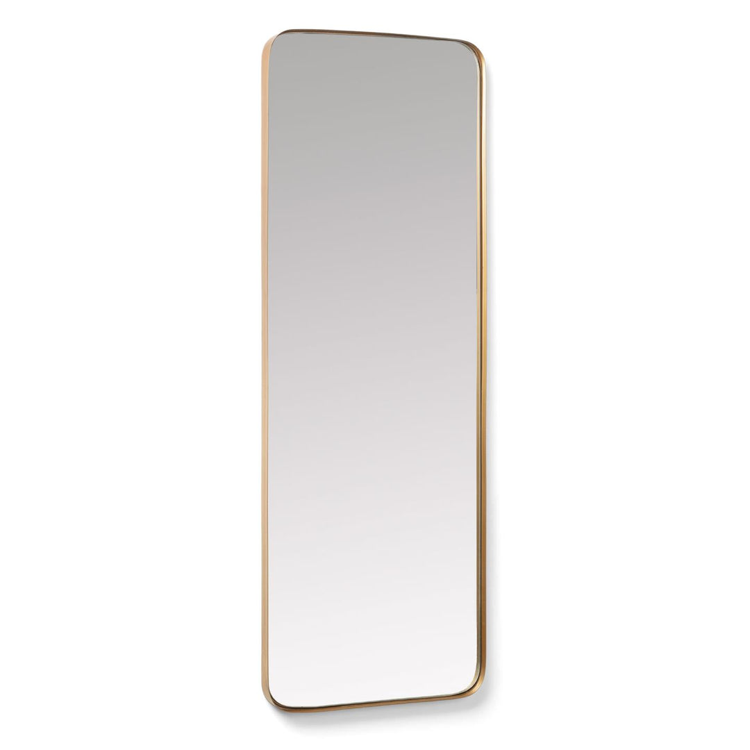 KAVE HOME Marco vægspejl rektangulær spejlglas og guld stål 55x150,5